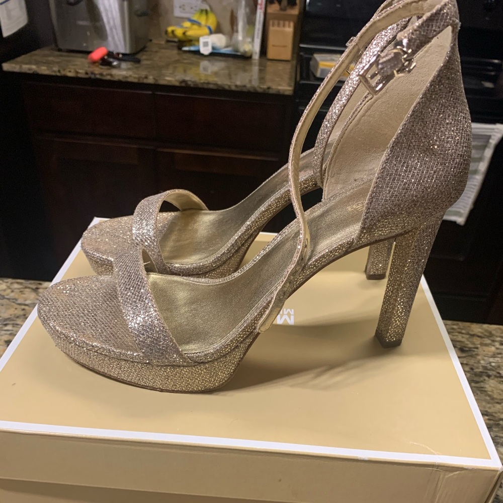 Michael Kors Platform glitter heel